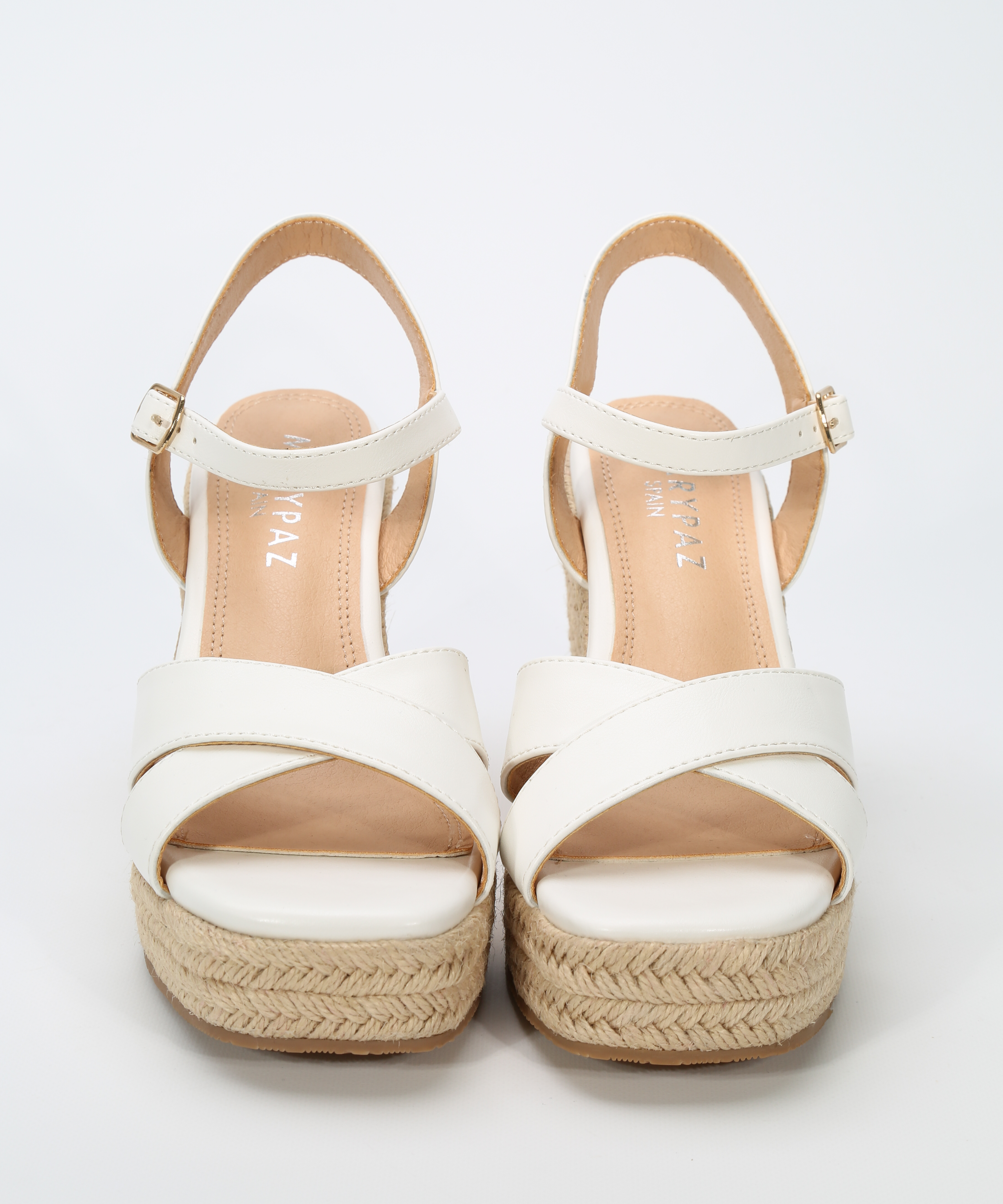 Sandalia tac&oacute;n tiras cruzadas image number null